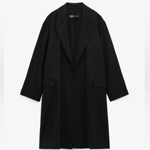 Zara Black Light Trench Jacket